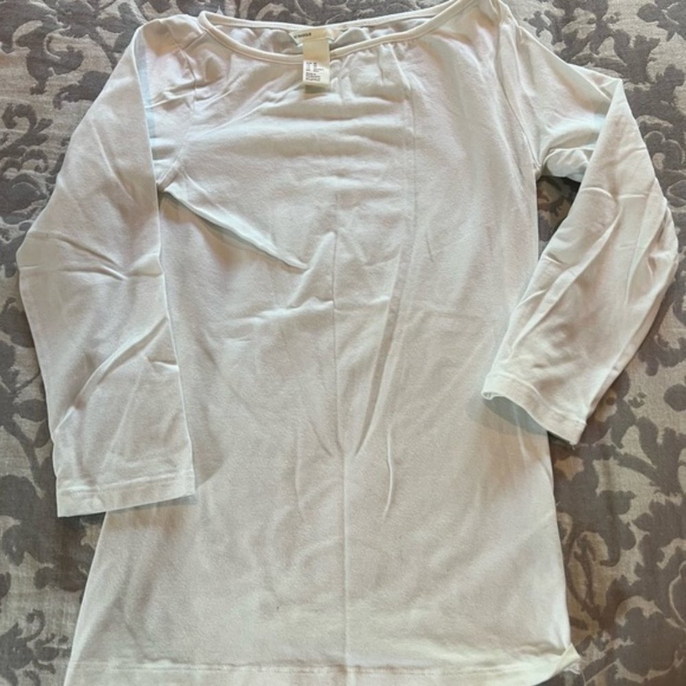 H&M white long sleeve shirt